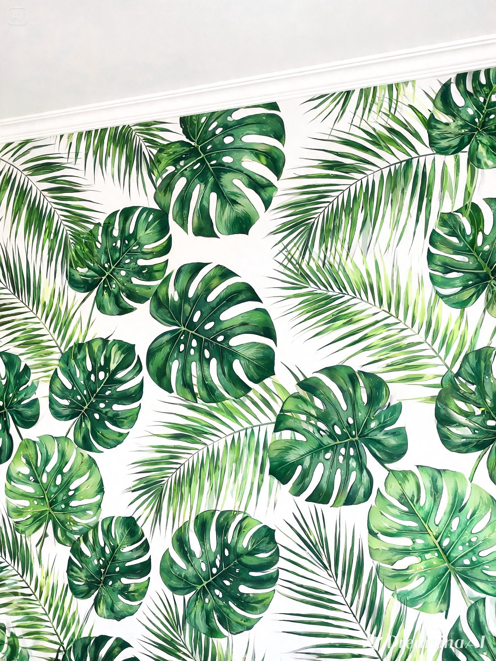 Tropical Palm Leaf Wallpaper