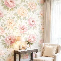 Watercolor Peony Wallpaper