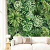 Botanical Green Leaf Wallpaper