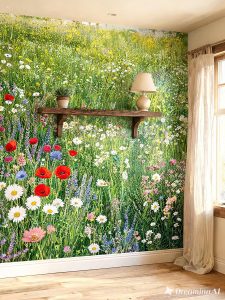 Wildflower Meadow Wallpaper