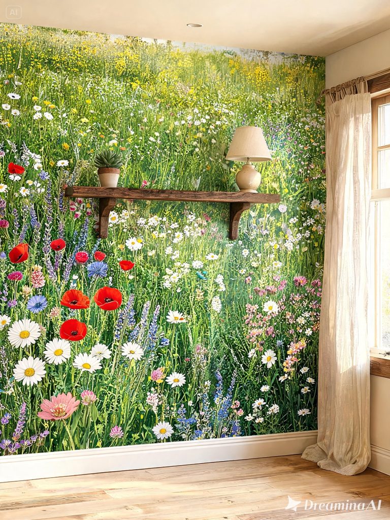 Wildflower Meadow Wallpaper