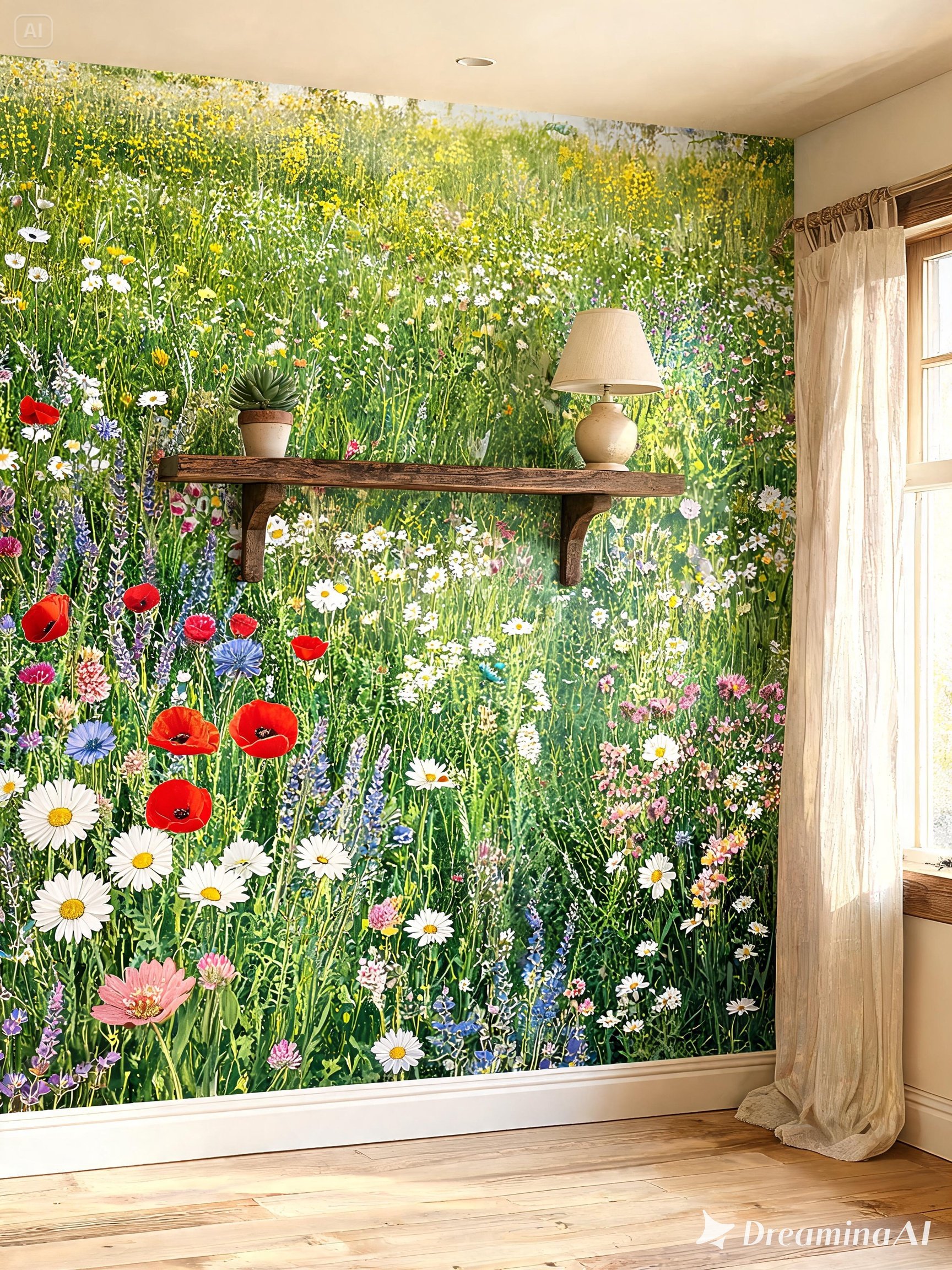 Wildflower Meadow Wallpaper