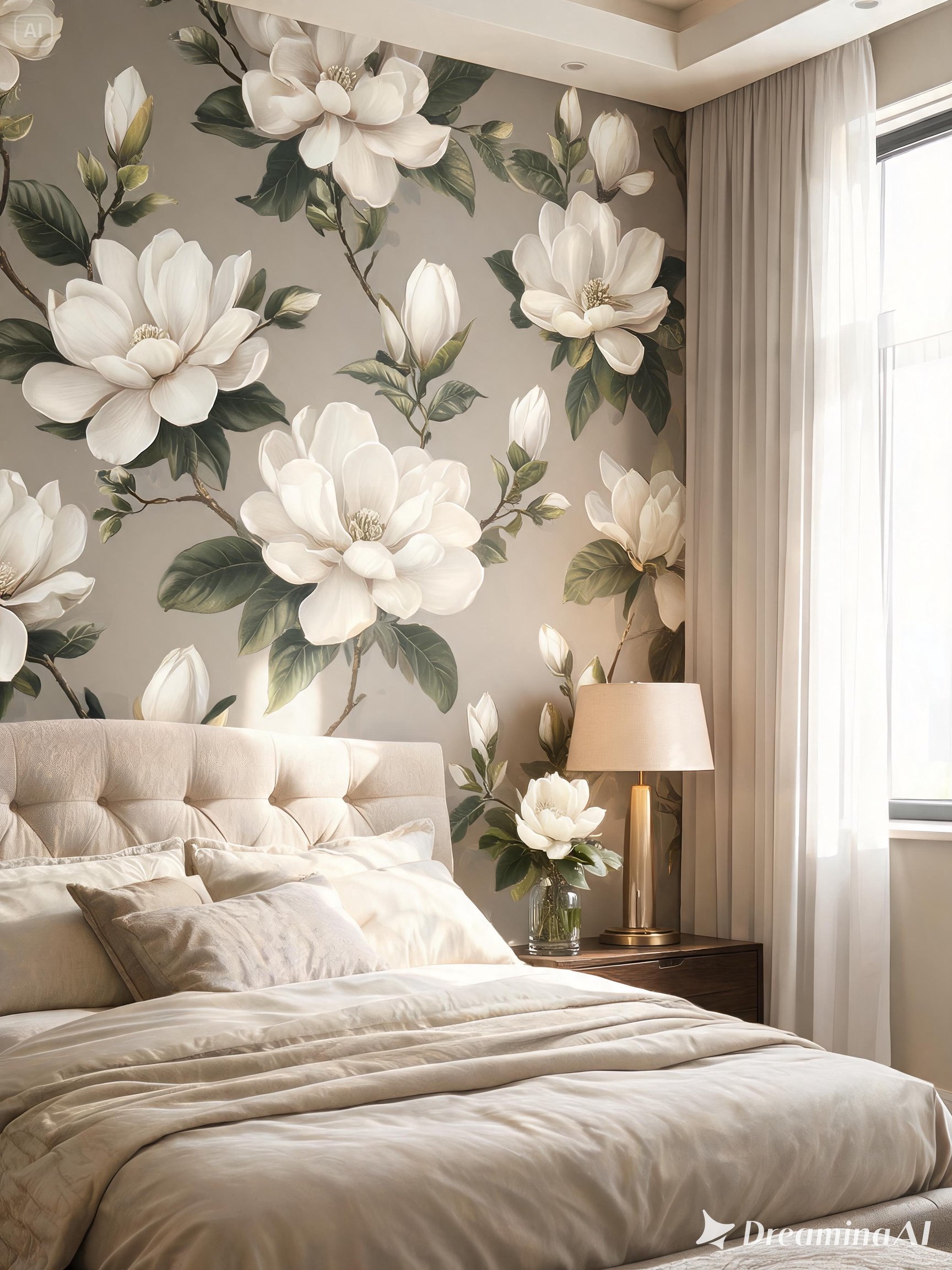 Elegant Magnolia Wallpaper