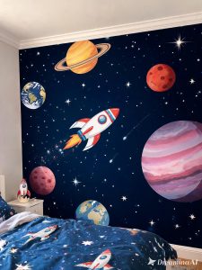 Space Adventure Kids Wallpaper