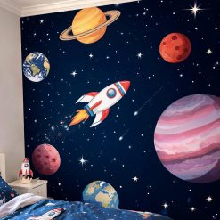 Space Adventure Kids Wallpaper