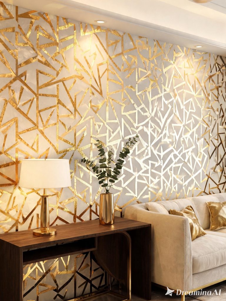 Gold Foil Pattern Wallpaper