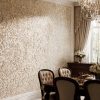 Embossed Damask Wallpaper