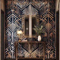 Art Deco Metallic Wallpaper