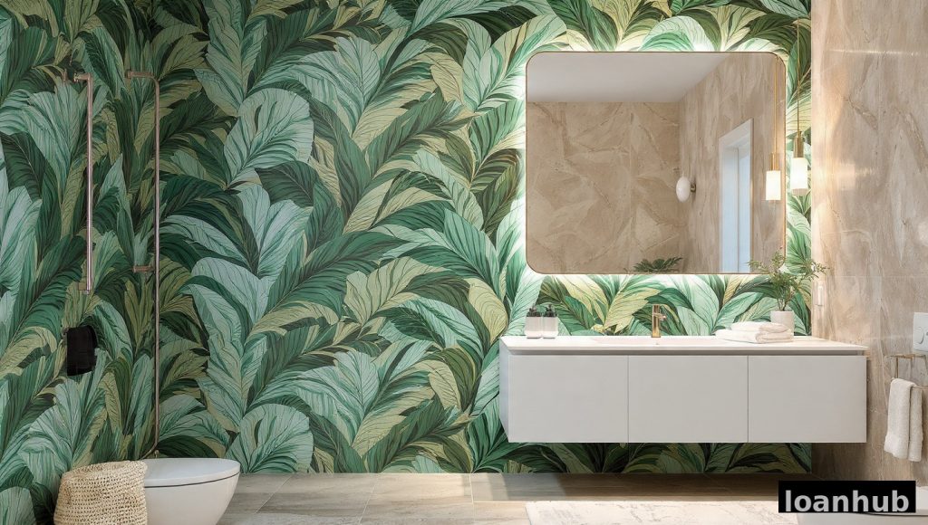 bathroom wallpaper