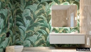 bathroom wallpaper