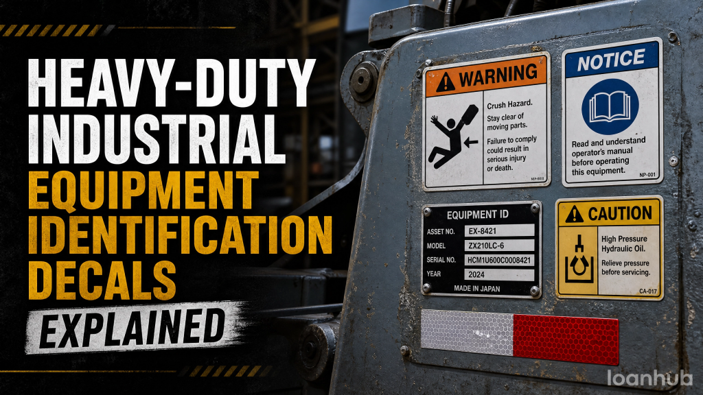 Heavy-Duty Industrial Equipment Identification Decals Explained